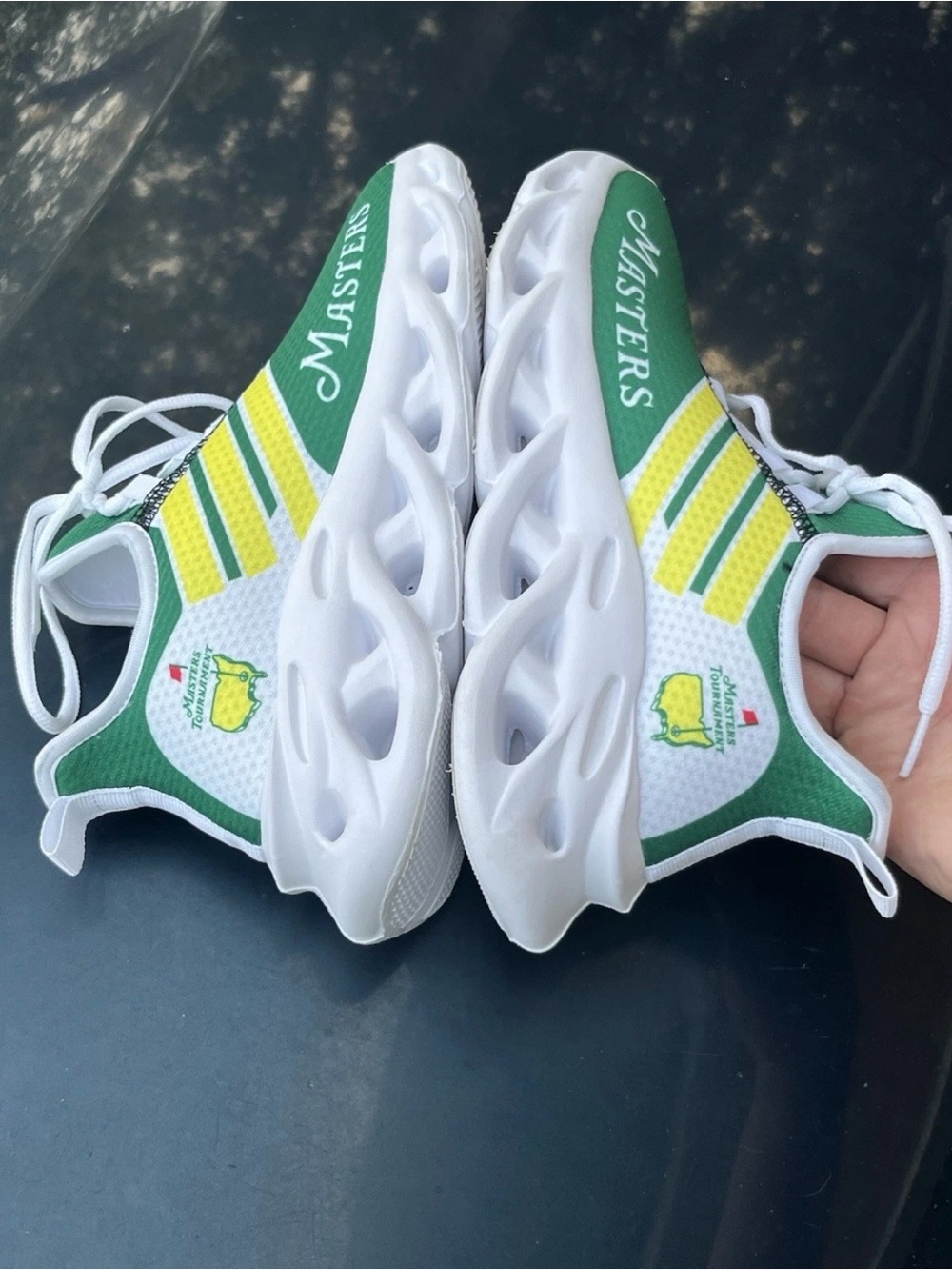Masters Golf Logo FootJoy Rare Green & Yellow Athletic Sneakers Women’s 8